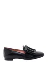 Bally Janelle Buckled Leather Loafers In Black
