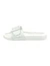 BALLY JELINE 6231192 WOMEN'S WHITE RUBBER SLIDE SANDALS