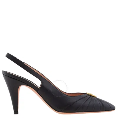 Bally Emblem 80mm Leather Pumps In Black