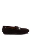Bally Men's Moc Toe Driver Loafers In Brown