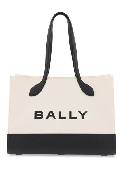 Bally Keep On E/w Tote Bag In White