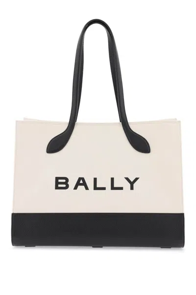 Bally Bar Logo-print Tote Bag In Mixed Colours
