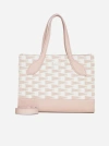 BALLY KEEP ON XS LEATHER AND MONOGRAM CANVAS BAG