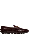 Bally Keeper Croc-embossed Leather Loafer