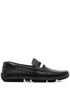 Bally Pilot Driver In Grained Bovine Leather In Black
