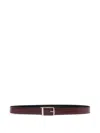 Bally Ketter Adjustable Reversible Belt In Burgundy