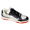 Bally Kiro 6303812 Men's Black & White Calf Leather Sneakers In Multi
