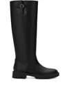 Bally Knee-high Leather Boots In Black