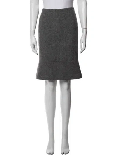 Pre-owned Bally Knee-length Skirt In Grey