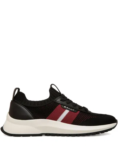 Bally Knit Outline Sneaker In Black