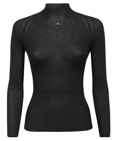 Bally Knitwork Turtleneck Sweater In Black