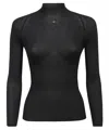Bally High-neck Long-sleeved Sweater In Black
