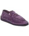 Bally Kolby Suede Espadrille In Purple