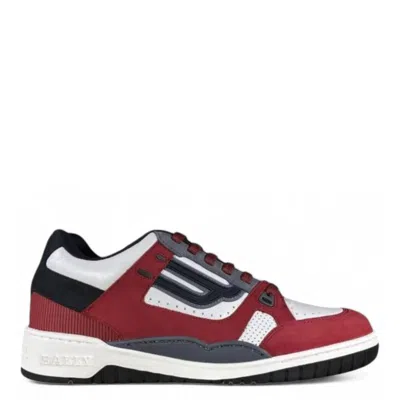 Bally Kuba-t Calf Nabuk Sneakers In Red