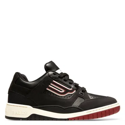 Bally Kuba-t Leather Trainers In Black