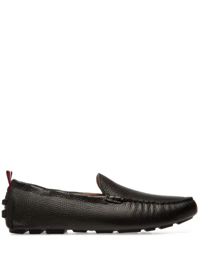 Bally Kyler Leather Loafers In Black