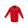 Bally L-blend Stiff Cardigan In Red