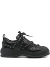Bally Lace-up Boots In Black