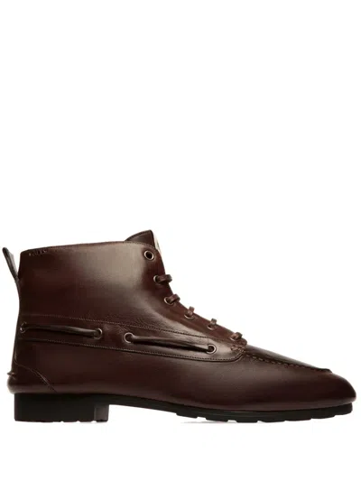 Bally Lace-up Boots In Brown