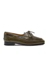 Bally Pathy Glossed Leather Loafers In Green