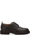 Bally Lace-up Leather Derby Shoes In Black