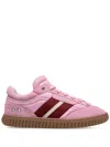 Bally Lace-up Quilted Leather Sneakers In Pink