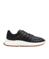 Bally Lace-up Low-top Leather Sneakers In Black