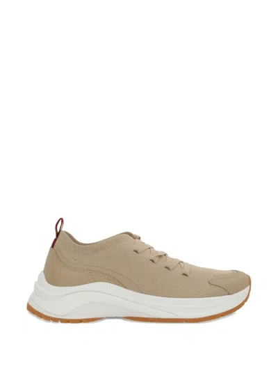 Bally Lace-up Fastening Sneakers In Nude