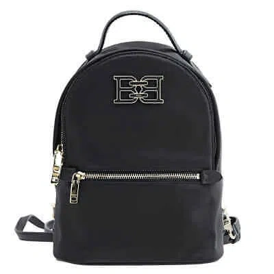 Pre-owned Bally Ladies Etery Nylon Backpack In Black Wak00f Ny086 U901y In Gold