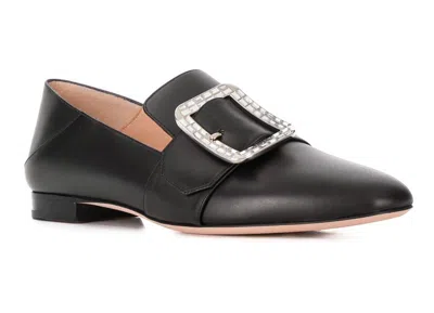 Bally Ladies Janelle Black Leather Loafers