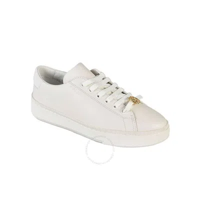 Bally Ladies White Raise Lace-up Leather Sneakers