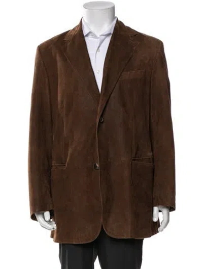 Pre-owned Bally Lambskin Jacket In Neutrals