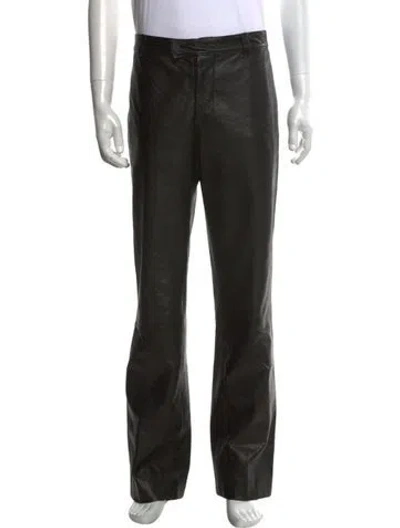 Pre-owned Bally Lambskin Pants In Black