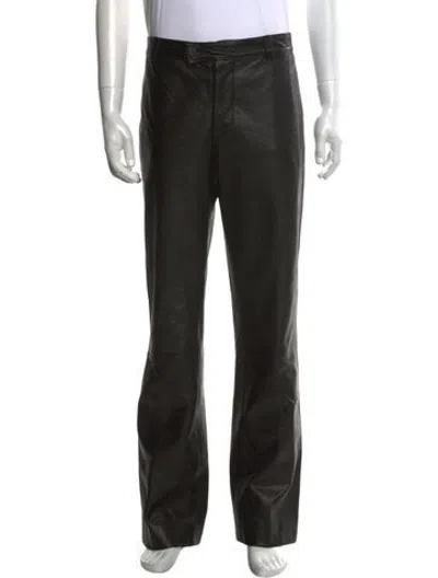 Pre-owned Bally Lambskin Pants In Black