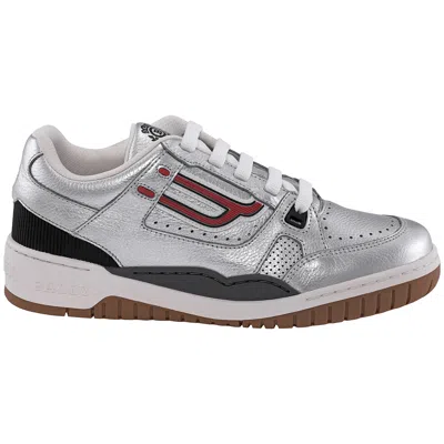 Bally Laminated Kuba Champion Calf Leather Low-top Sneakers In White