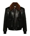BALLY LAPEL LEATHER JACKET