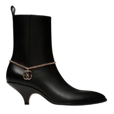 Bally Laredo Leah 55 Leather Boots In Black