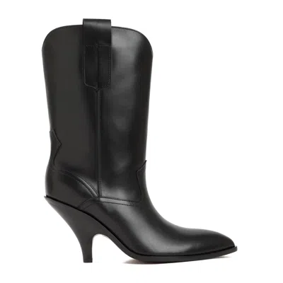 Bally Lavyn Leather Boots In Black
