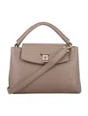 Bally Layka Sm Handle Bag In Deep Sepia 23+y.gold