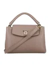 Bally Layka Sm Handle Bag In Deep Sepia 23+y.gold