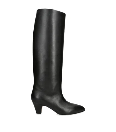 BALLY LEATHER ALVA KNEE-HIGH BOOTS 55