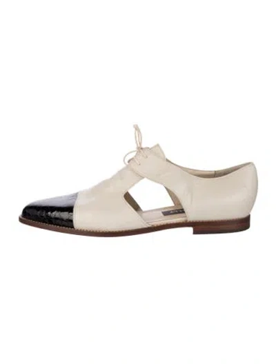 Pre-owned Bally Leather Animal Print Flats In Neutrals