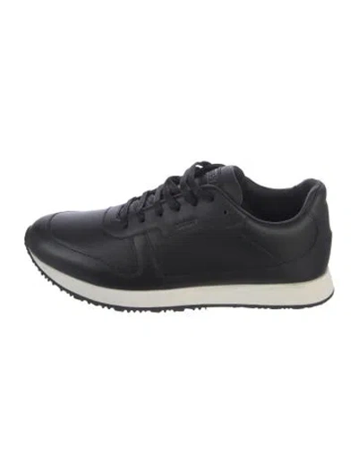 Pre-owned Bally Leather Athletic Sneakers In Black