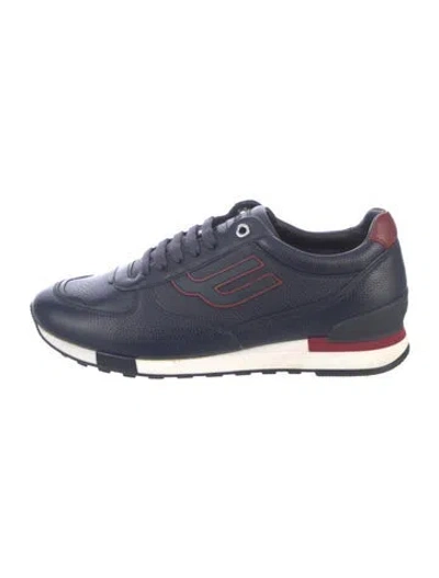 Pre-owned Bally Leather Athletic Sneakers In Blue