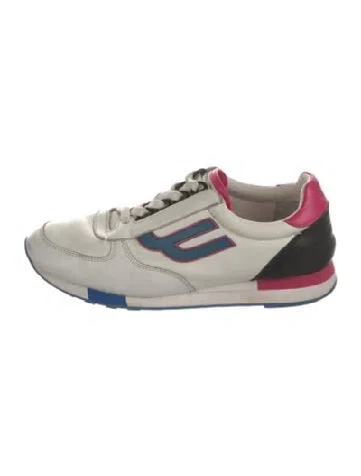 Pre-owned Bally Leather Athletic Sneakers In White