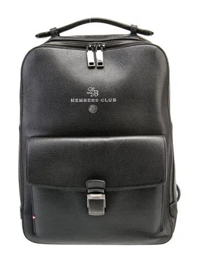 Pre-owned Bally Leather Backpack In Black