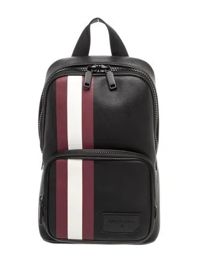 Pre-owned Bally Leather Backpack In Black