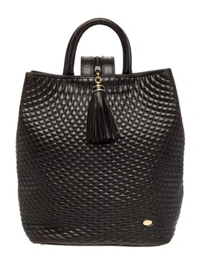 Pre-owned Bally Leather Backpack In Black