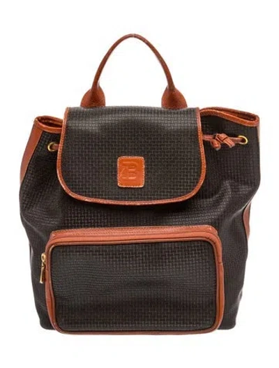 Pre-owned Bally Leather Backpack In Brown
