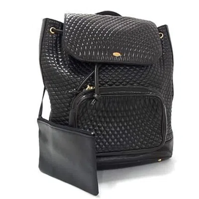 Pre-owned Bally Leather Backpack Handbag Shoulder Bag () In Brown